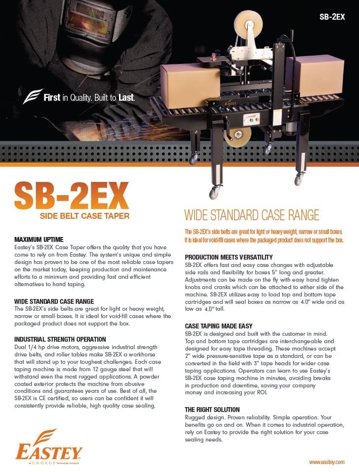 Brochure of the SB-2EX case taper