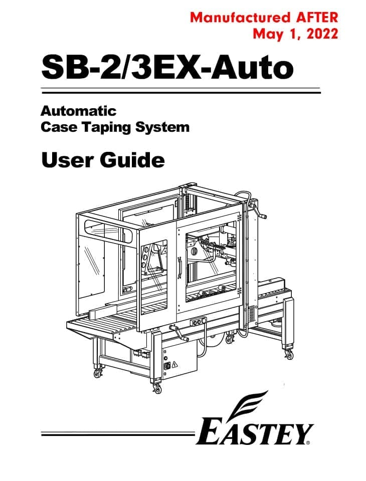 User guide of the SB-2EX machine manufactured after May 2022