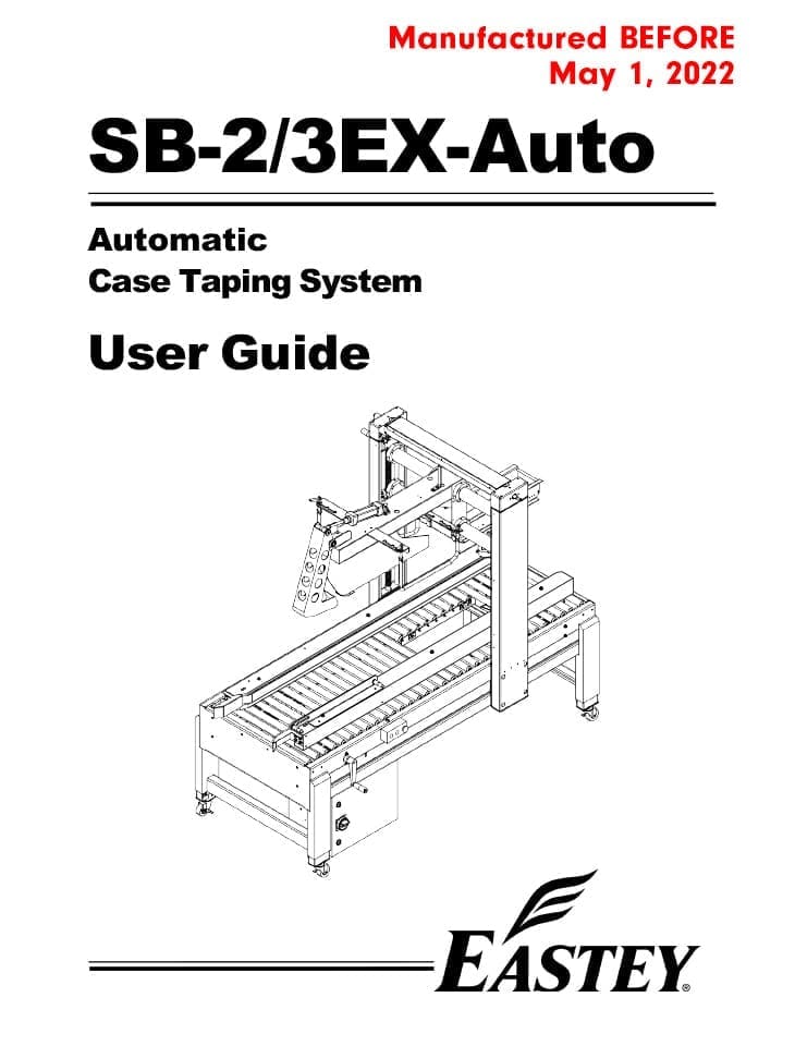 User guide of the SB-2EX machine manufactured before May 2022