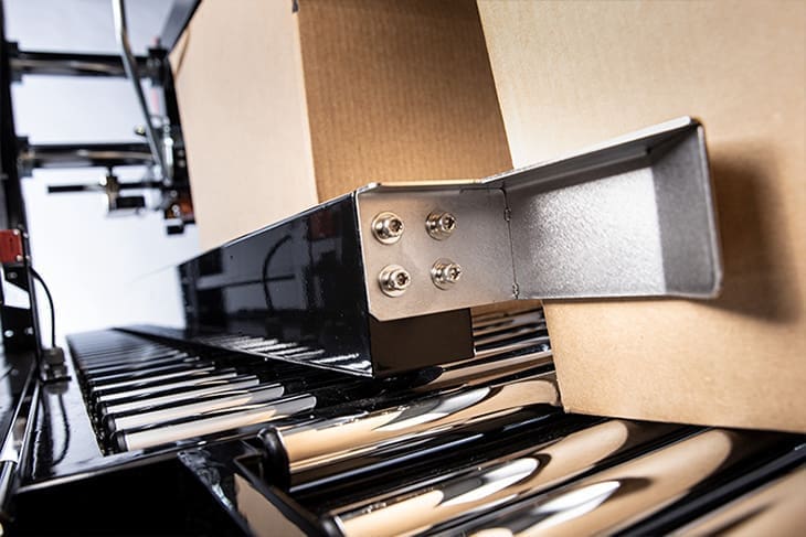 A close up of the ERX-15 conveyor and bracket