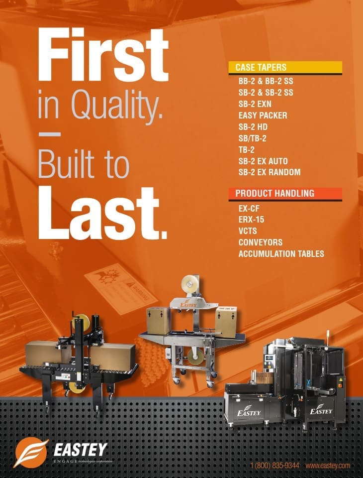 Brochure for different types of Eastey packaging machinery
