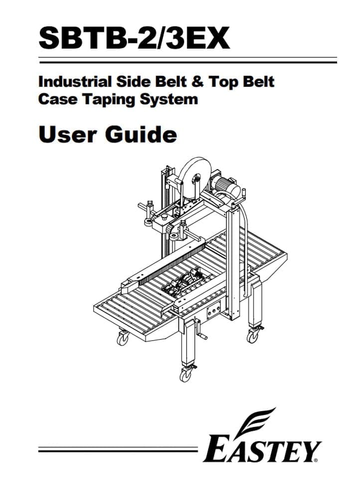 User guide of the SB/TB-2 side belt and top belt case taper