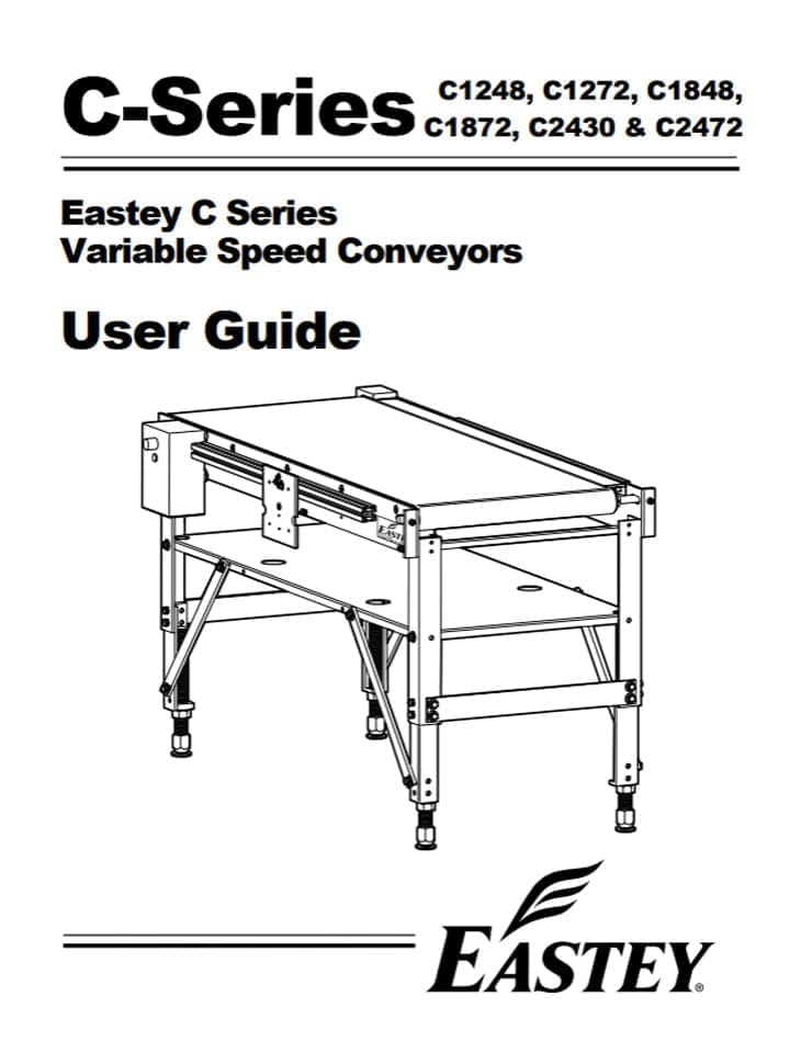 User guide of the variable speed conveyor