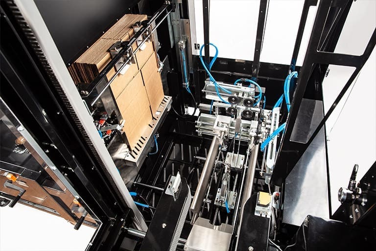 The case drop down area of the ERX-15 case erector