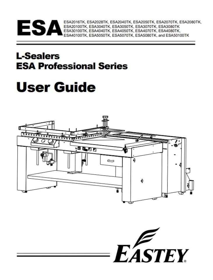 Eastey pneumatic l sealer user guide