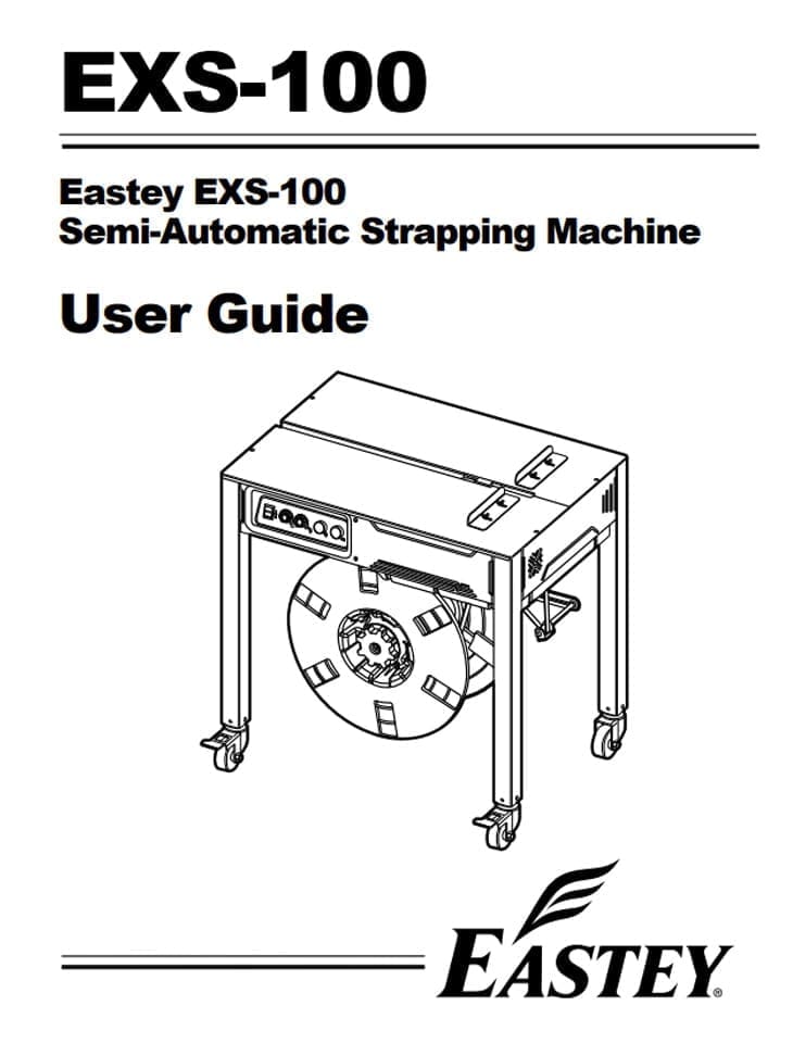 User guide of the EXS-100 semi-automatic strapper