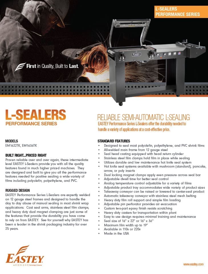 L sealer brochure