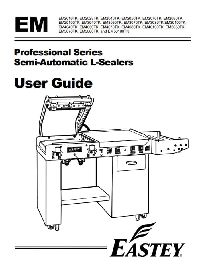 User guide for the semi-automatic l sealer
