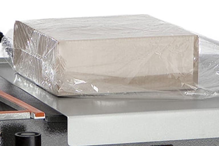 Product being shrink wrapped