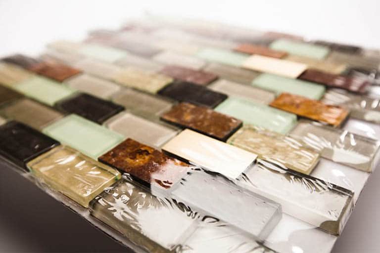 Mosaic tile sheet with various colored rectangles.