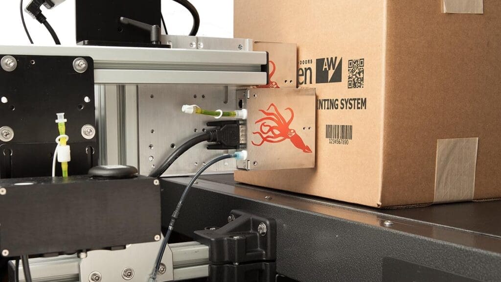 CoPilot 500 printing on a box