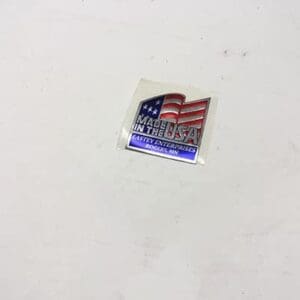 Made in the USA sticker.