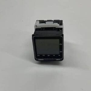 Black digital temperature controller.