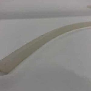 Off-white silicone rubber tubing.