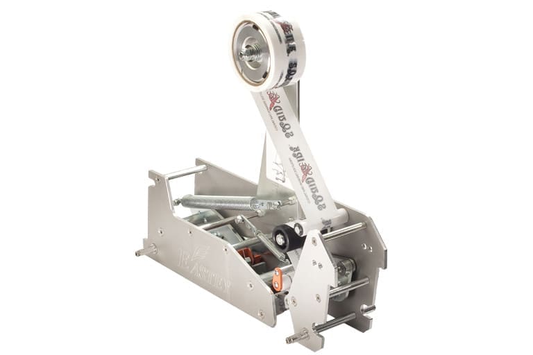 Here's an alt tag for the image: Custom-branded tape dispenser machine.