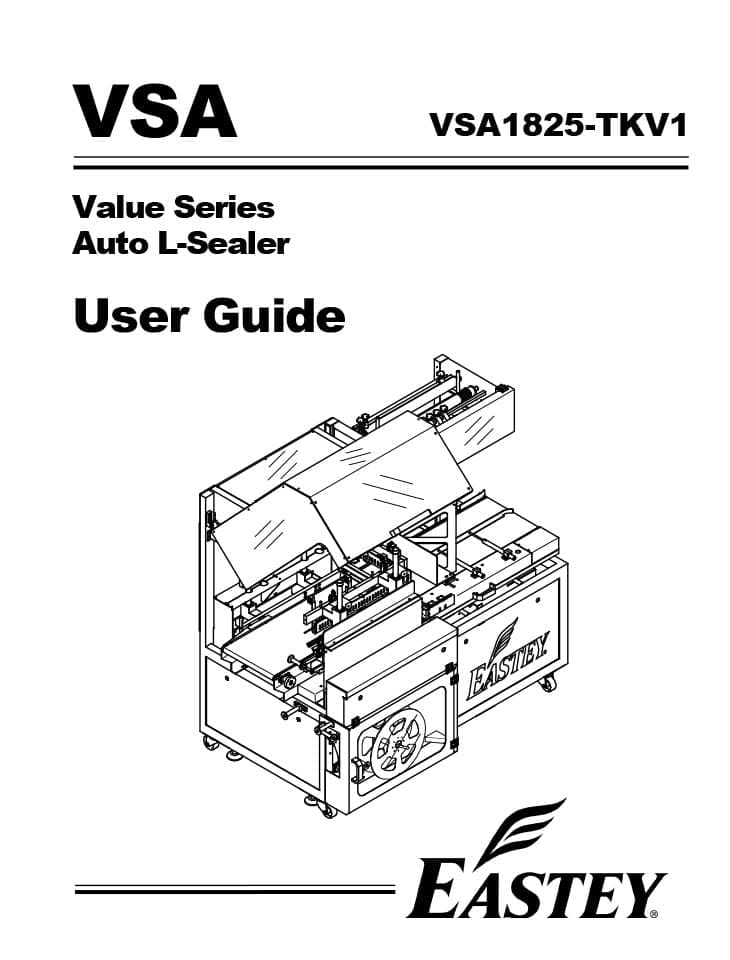 VSA1825 automatic l sealer user guide