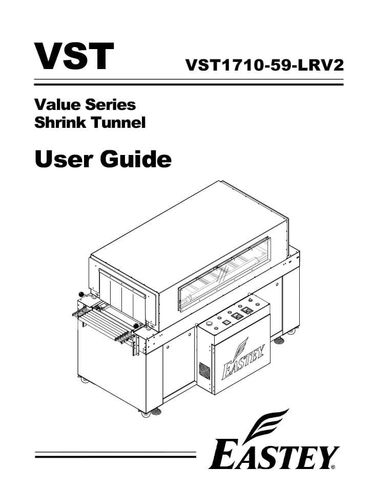 User guide for the value series shrink tunnel