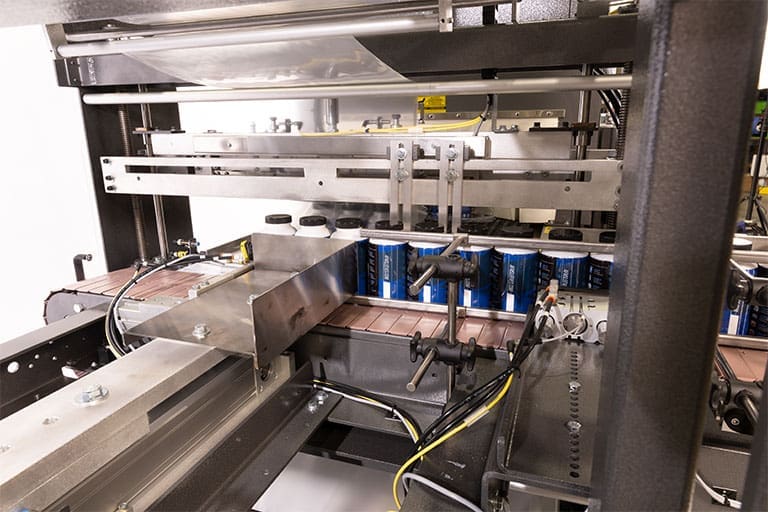 Servo controlled pusher on the ECB25A