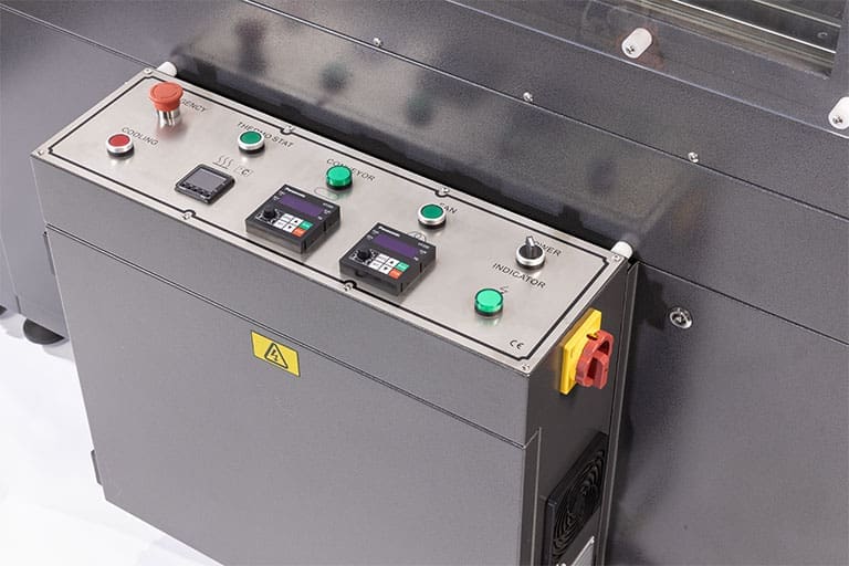 Control Panel on the VST1710 shrink tunnel