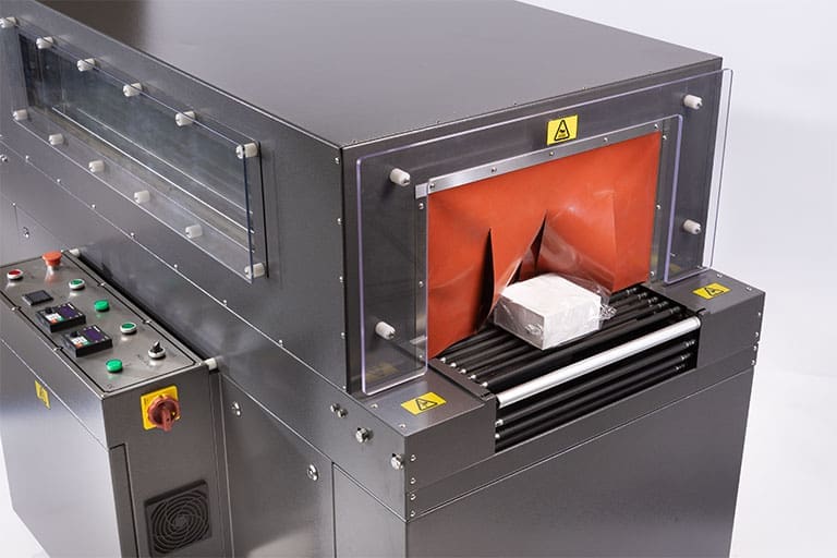 Positive shrinking example on polyolefin films